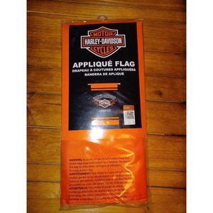 EVERGREEN GARDEN FLAG  EMBELLISHED HARLEY DAVIDSON  APPLIQUE'  BRAND NEW FULL